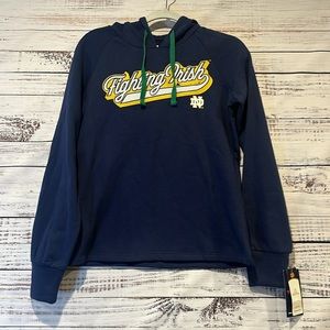 NWT Fanatics Notre Dane‎ Fighting Irish Hooded Sweatshirt Size S